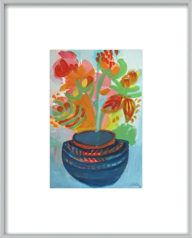 Red Flowers by Iria Fernandez Alvarez for Artfully Walls