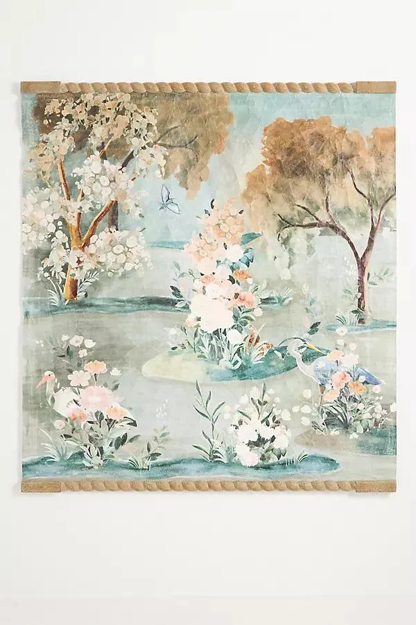 Pastural Distressed Paper Tapestry