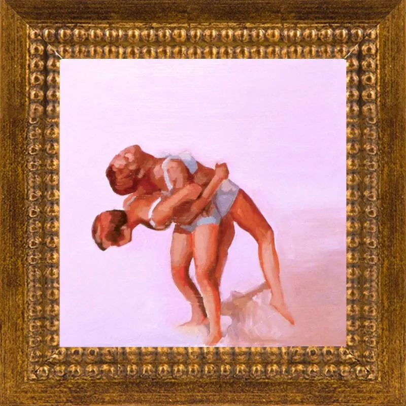 wrestling by Mary Sinner for Artfully Walls