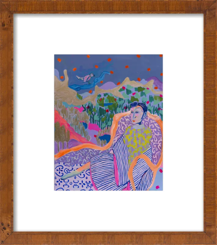 "The Nightingale" illustration by Davina Shefet for Artfully Walls