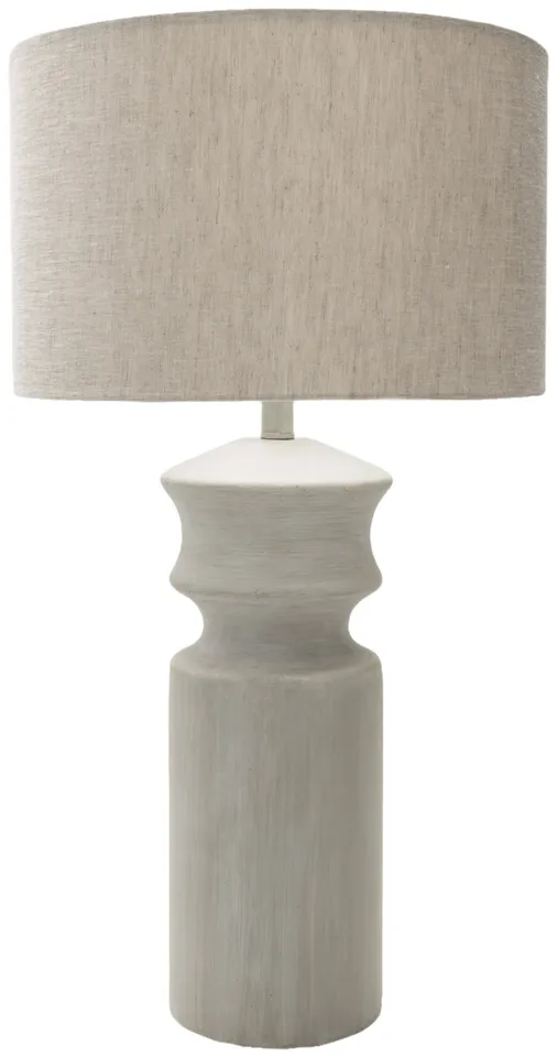 Forger Light Gray Hand Finished 30"H x 16"W x 16"D Accent Table Lamp