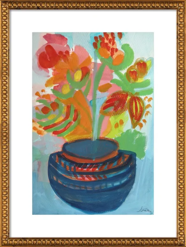 Red Flowers by Iria Fernandez Alvarez for Artfully Walls