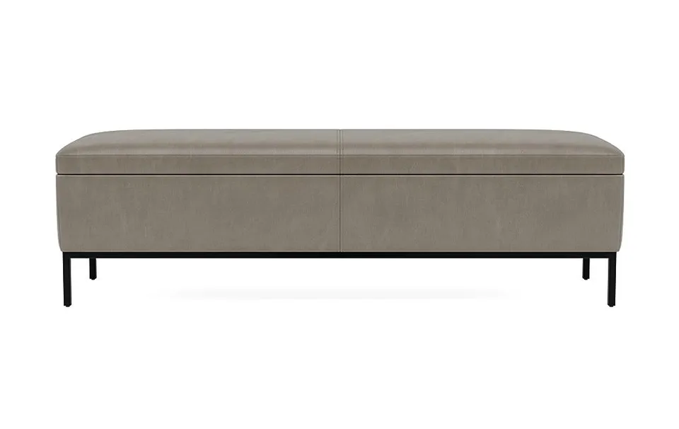 Miller Leather Storage Bench