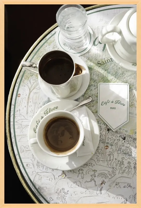 Chocolat chaud au Café de Flore by Lauren & Annael Tolila for Artfully Walls