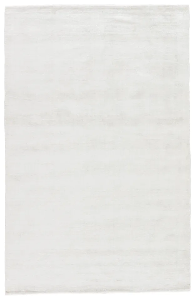 Yasmin Handmade Solid White Area Rug (10'X14')