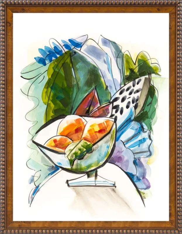 Still life with oranges by Becky Aubry for Artfully Walls
