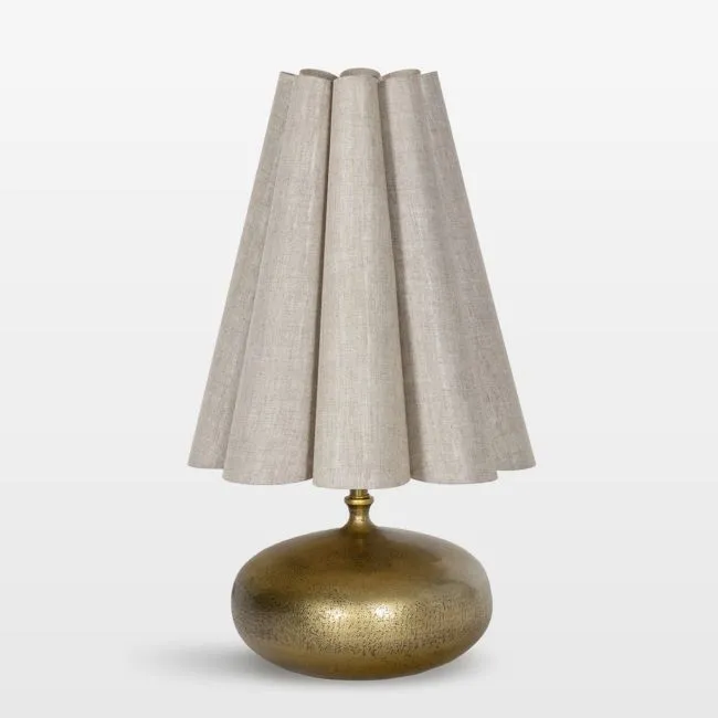 Cassidy Mini Lamp with Flax Linen Shade