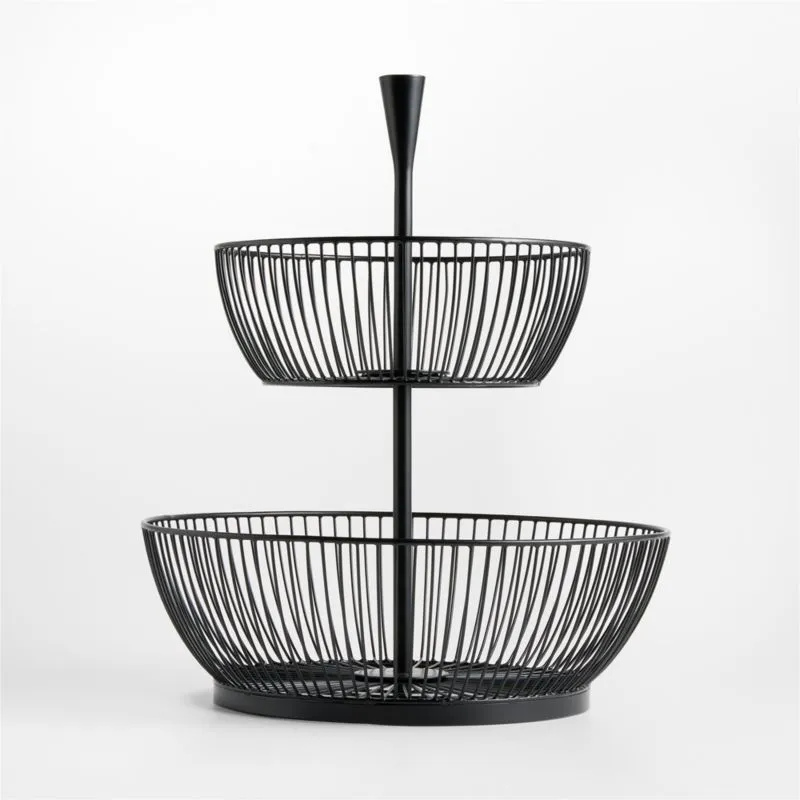 Arlo Metal 2-Tier Fruit Basket