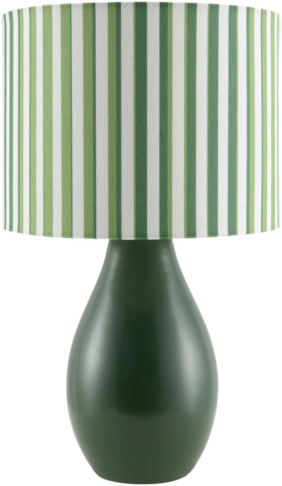 Melbu  Glazed 15"H x 9"W x 9"D Accent Table Lamp
