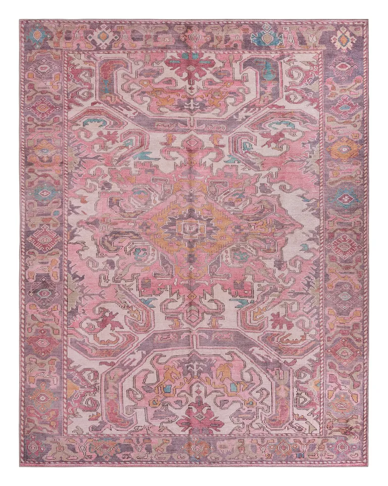 Vibe by Elanor Medallion Pink/Purple Area Rug (8'X10')