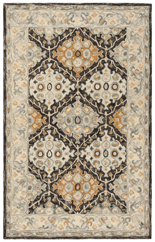 Arlo Home Hand Tufted Area Rug, APN304A, Beige/Brown,  5' X 8'