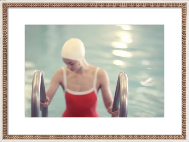 Swimmer in a Red Suit by Lucy Snowe for Artfully Walls
