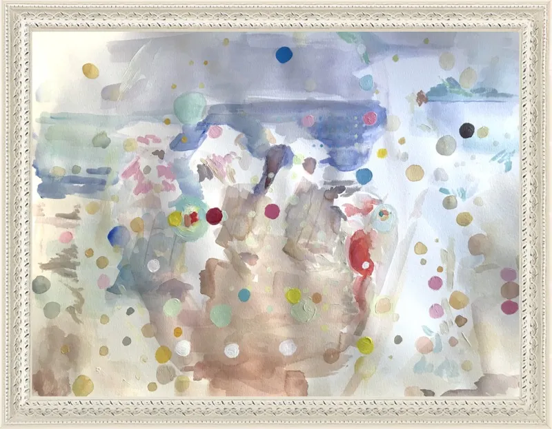 Beach scene (from memory)  by Hannah Dean for Artfully Walls