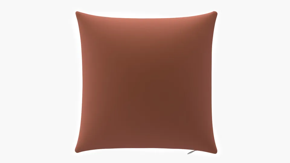 Throw Pillow 26", Terracotta Performance Velvet, 26" x 26"
