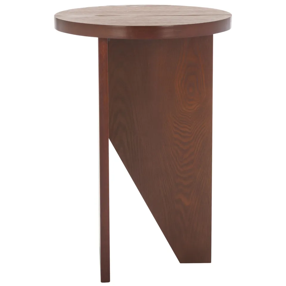 Barashi Round End Table - Walnut
