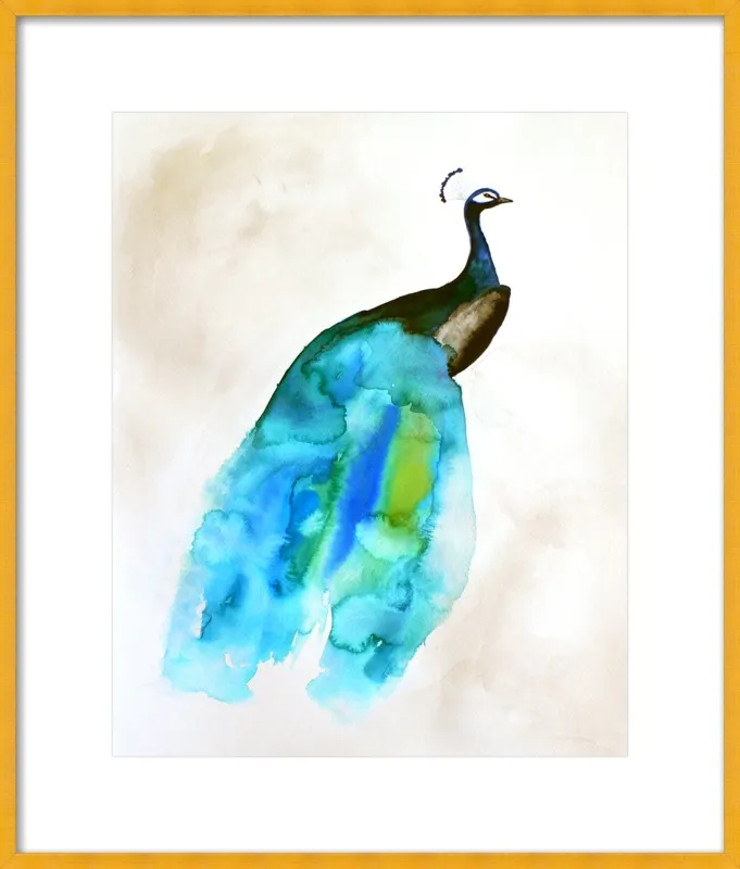 Peacock II by Christine Lindstrom for Artfully Walls