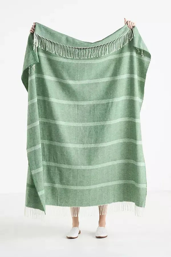 Montauk Stripe Herringbone Throw Blanket