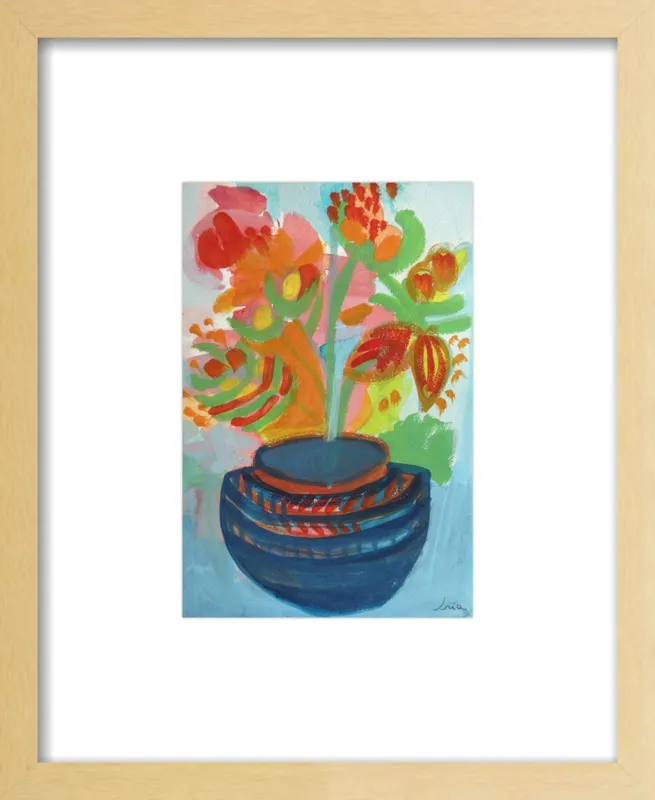 Red Flowers by Iria Fernandez Alvarez for Artfully Walls