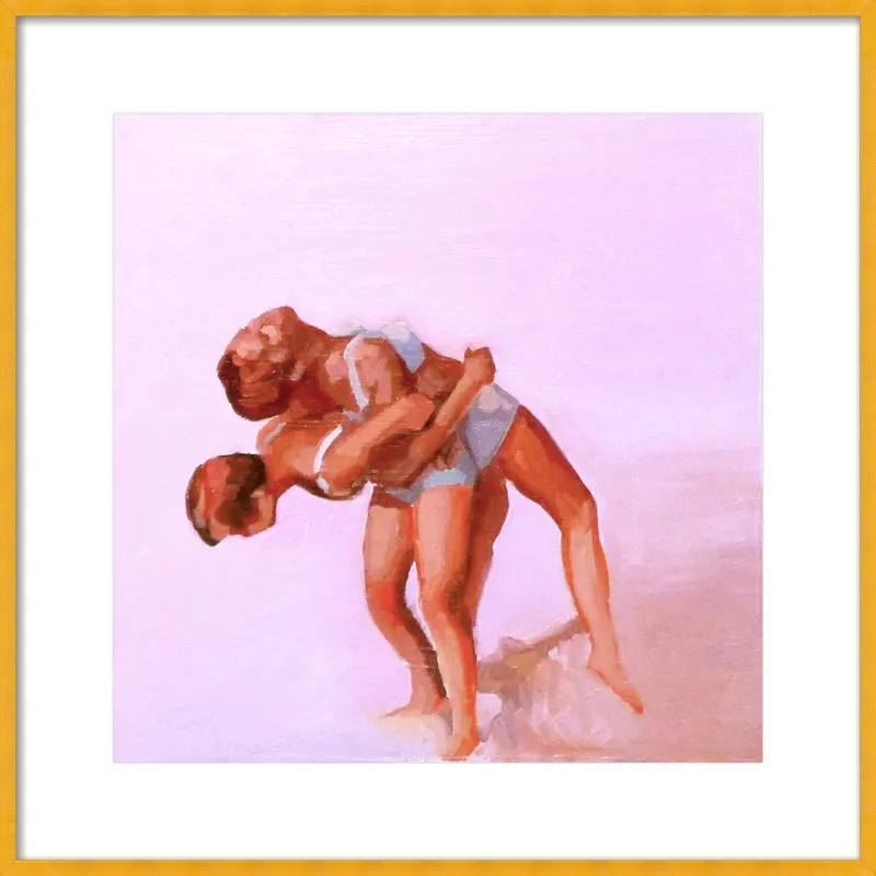 wrestling by Mary Sinner for Artfully Walls