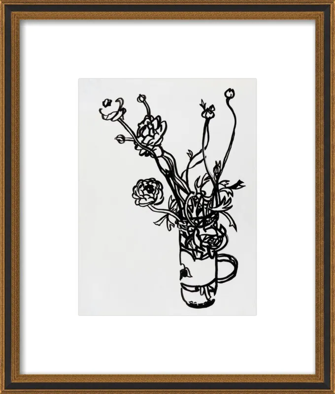 Flowers in a Salsa Jar by Megan Williamson for Artfully Walls