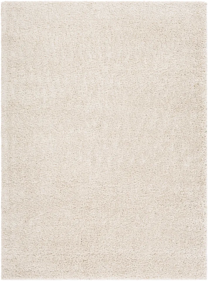 Deluxe Shag Beige Indoor 2' x 2'11" Machine Woven Rug