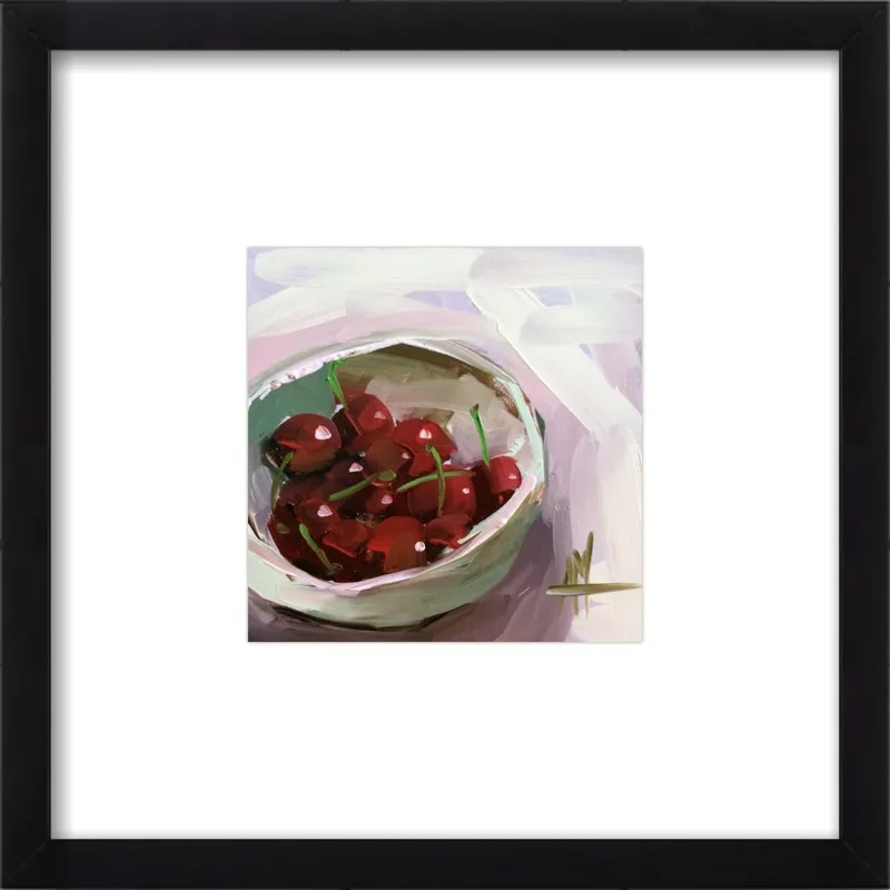 bowl of cherries no. 7 by Angela Moulton for Artfully Walls