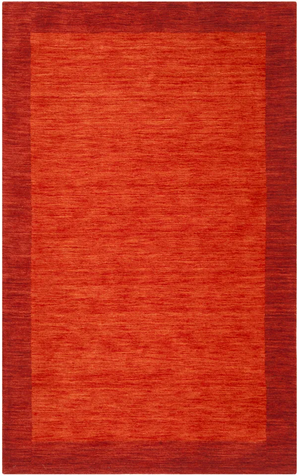 Arlo Home Hand Loomed Area Rug, HIM587A, Red,  4' X 6'