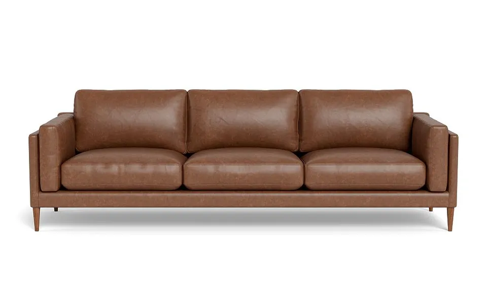 Gaby Leather 3-Seat Sofa