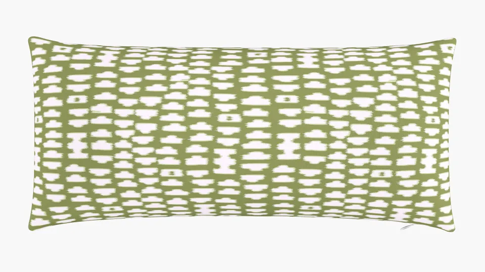 Throw Pillow 14" x 30", Olive Odalisque, 14" x 30"