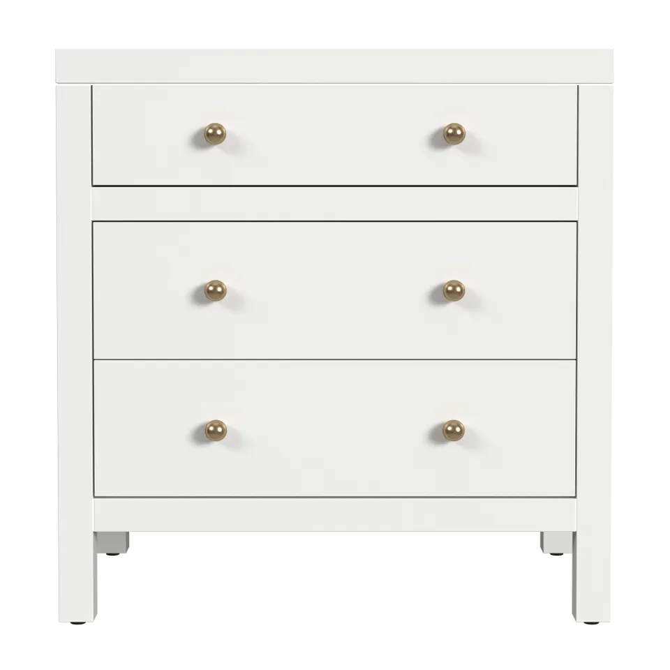 Nora Smooth White Nightstand