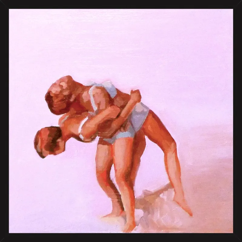 wrestling by Mary Sinner for Artfully Walls