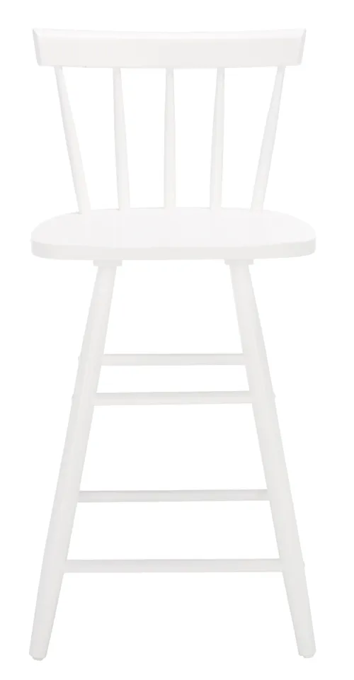 Tally Wood Counter Stool - White