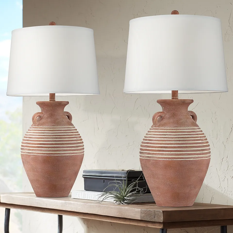 Lucero 30" Southwest Rustic Jug Table Lamps Set of 2