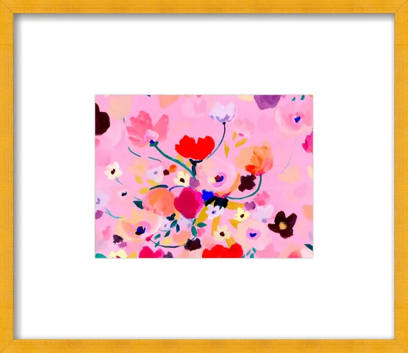 Pink Posey by KT Smail for Artfully Walls