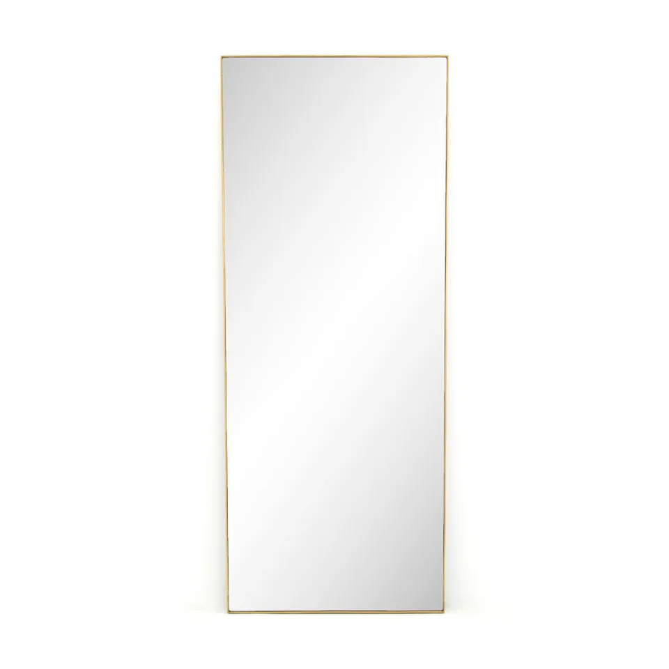 Bellvue Floor Mirror - Polished Brass