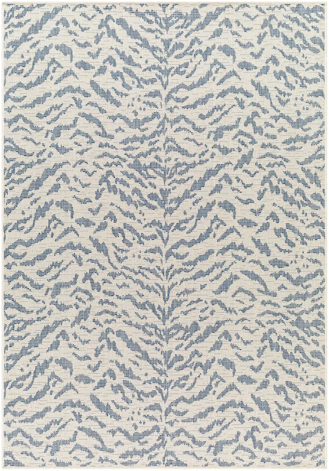 Ravello Beige Outdoor 5'3" x 7' Machine Woven Rug