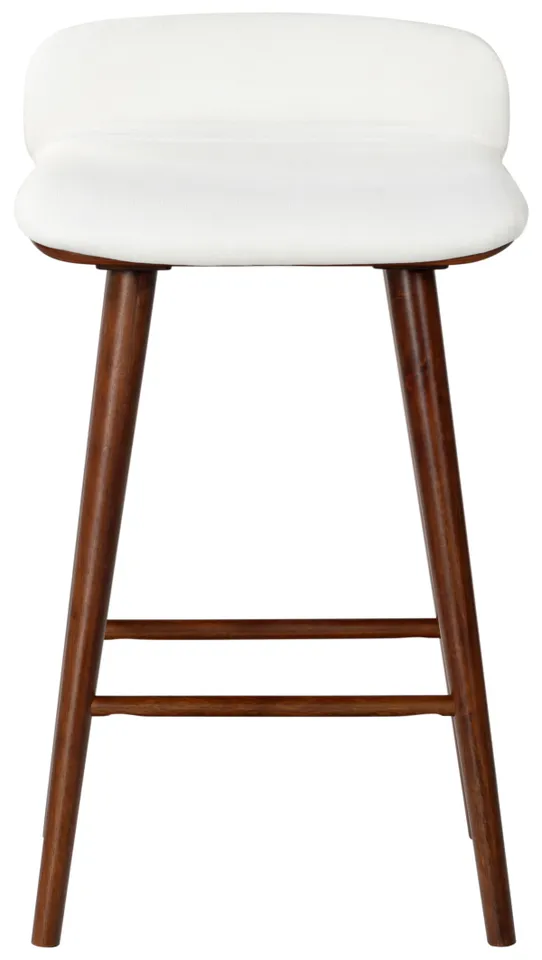 Tazmyn Barstool - White/Walnut