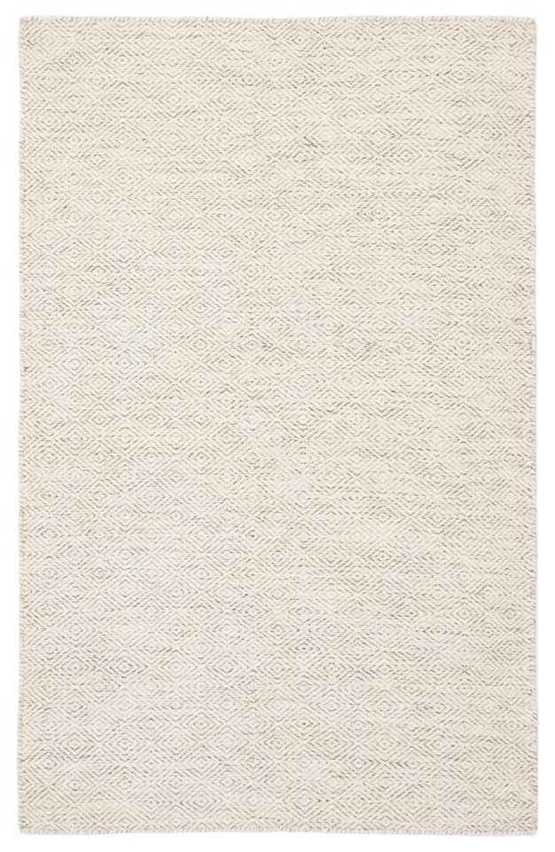 Bramble Handmade Trellis Ivory/ Gray Area Rug (7'10"X9'10")