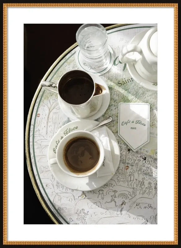 Chocolat chaud au Café de Flore by Lauren & Annael Tolila for Artfully Walls