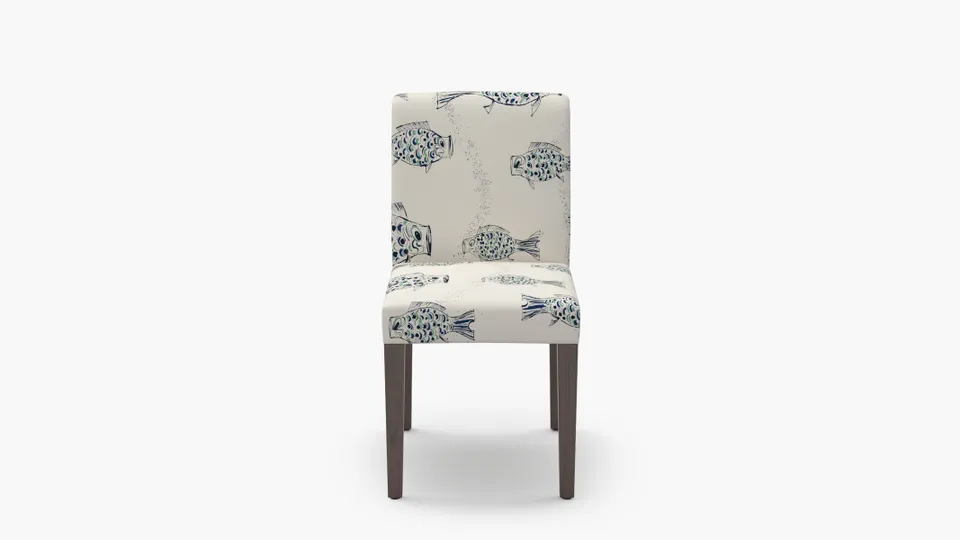 Signature Dining Chair, Canvas Sakana, Espresso Square Tapered Leg