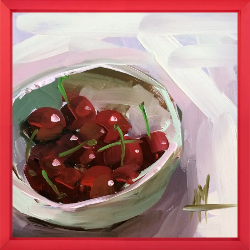 bowl of cherries no. 7 by Angela Moulton for Artfully Walls