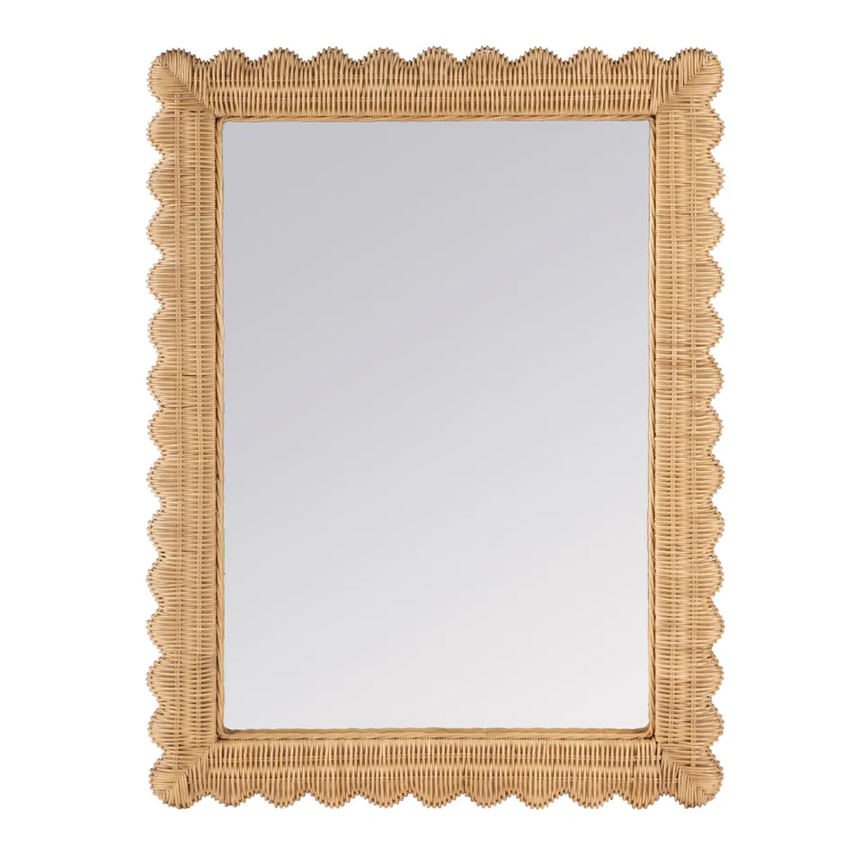 Flora Natural Rattan Wall Mirror