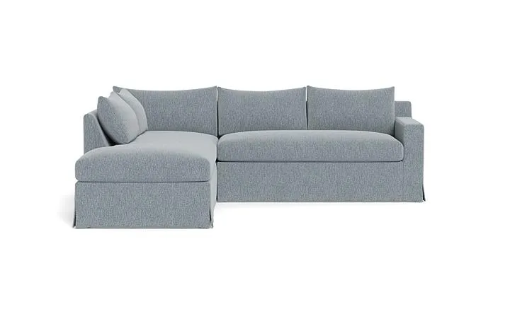 Sloan Slipcovered 3-Seat Left Bumper Sectional