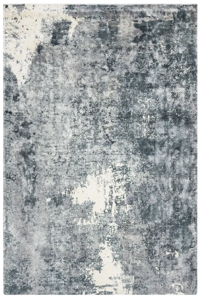 Arlo Home Hand Loomed Area Rug, MIR724B, Ivory/Grey,  6' X 9'