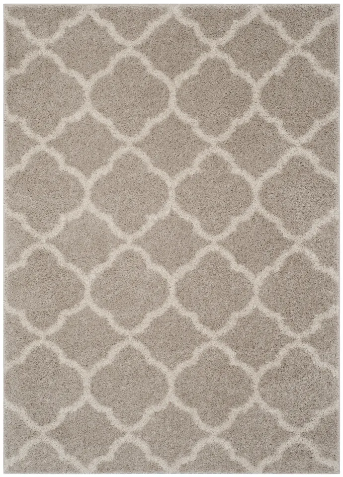 Arlo Home Woven Area Rug, SG168F, Light Grey/Ivory,  4' X 6'