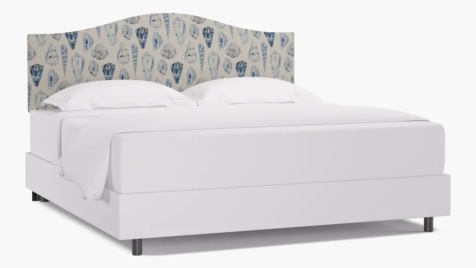 Camelback Headboard, Porcelain Coquina, King