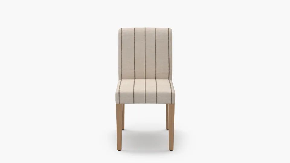 Signature Dining Chair, Cocoa Felix, Natural Square Tapered Leg