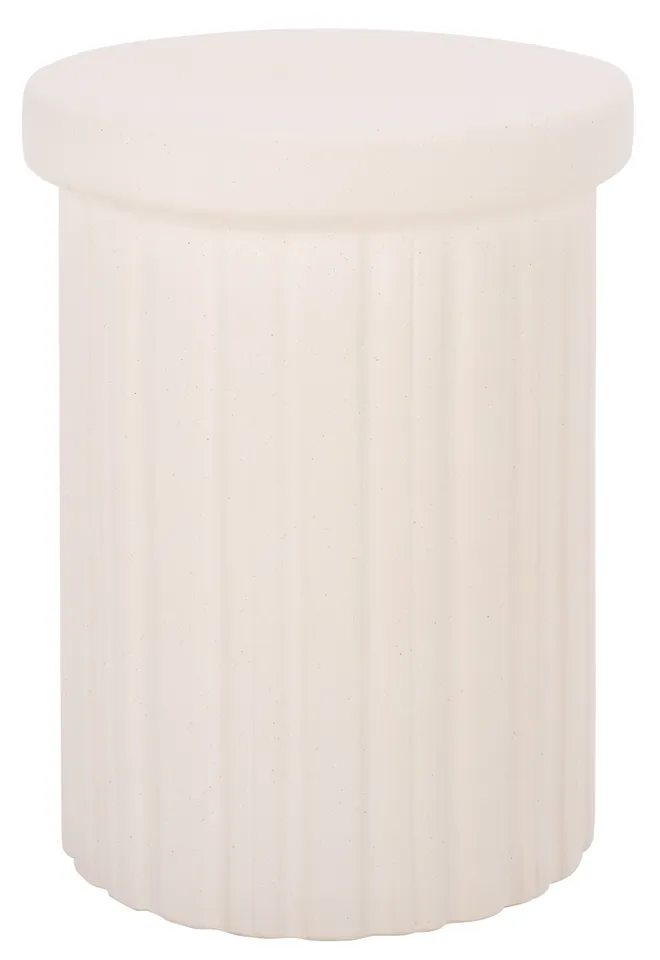 Jhene Garden Stool - Light Cream