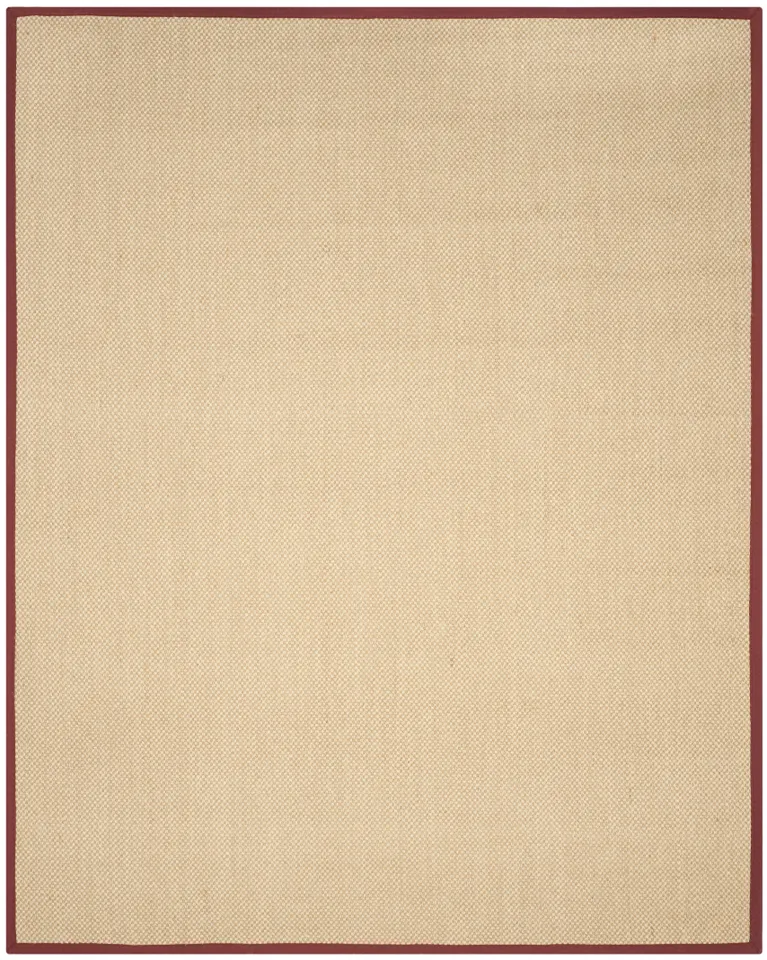 Arlo Home Woven Area Rug, NF141D, Maize/Burgundy,  8' X 10'