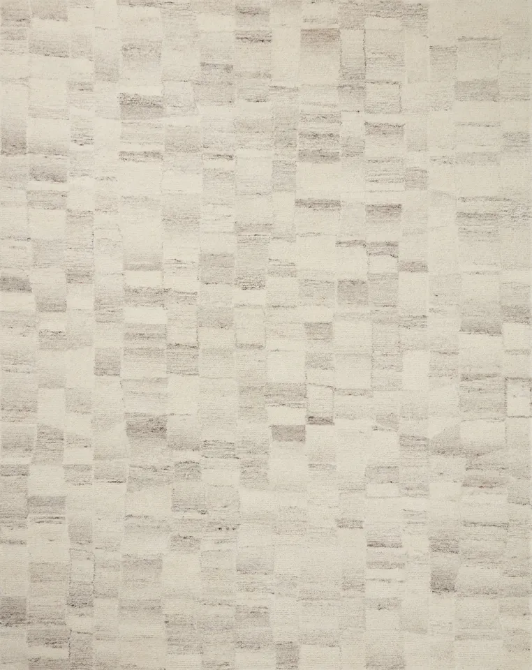 Amber Lewis x Loloi Rocky Ivory / Silver 5'-0" x 7'-6"